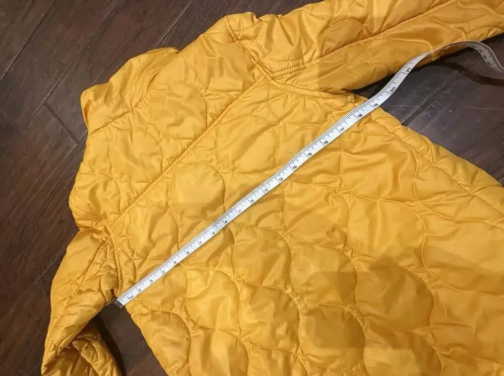 Urban Republic Girls‎ Quilted Snap Button Lightweight Jacket Mustard Yellow